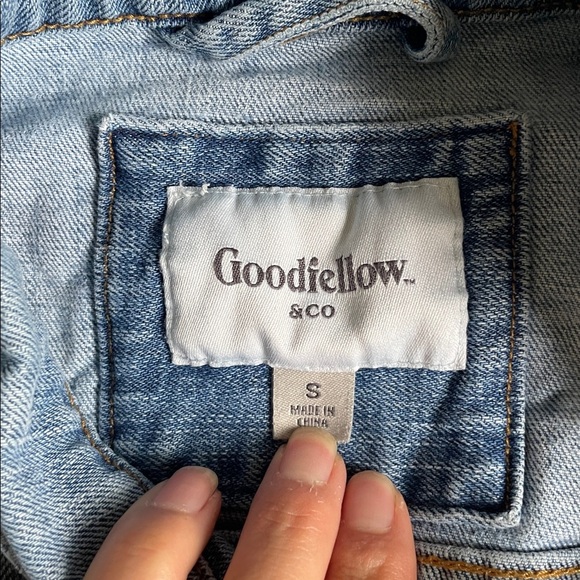 Goodfellow & Co Perfect Light Blue Fall Denim Jean Jacket - Picture 10 of 11